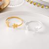6PCS Modern Star Napkin Buckle Minimalist Serviette Ring Festival Party Napkin Buckle  Table Setting