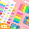 Removable Colorful Index Stickers: Small Fresh Student Markers & Sticky Notes
