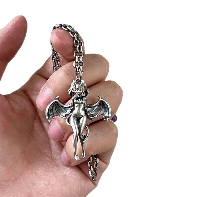 Романтическое ожерелье «Ангел» с мультяшной фигуркой и цепочкой для повседневной носки