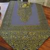 Grey Table Runner with Golden Pompoms 23x200cm