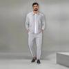 Men's Casual Sports Suit Autumn Youth Zipper Pocket Lapel Slim Fit  Pants