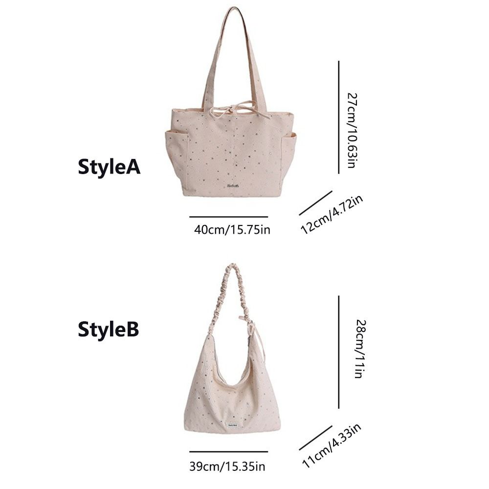 Korean Style Bow Tote Bag Large Capacity Women Handbag Sweet Polka Dot Shoulder Bag  Spicy Girl