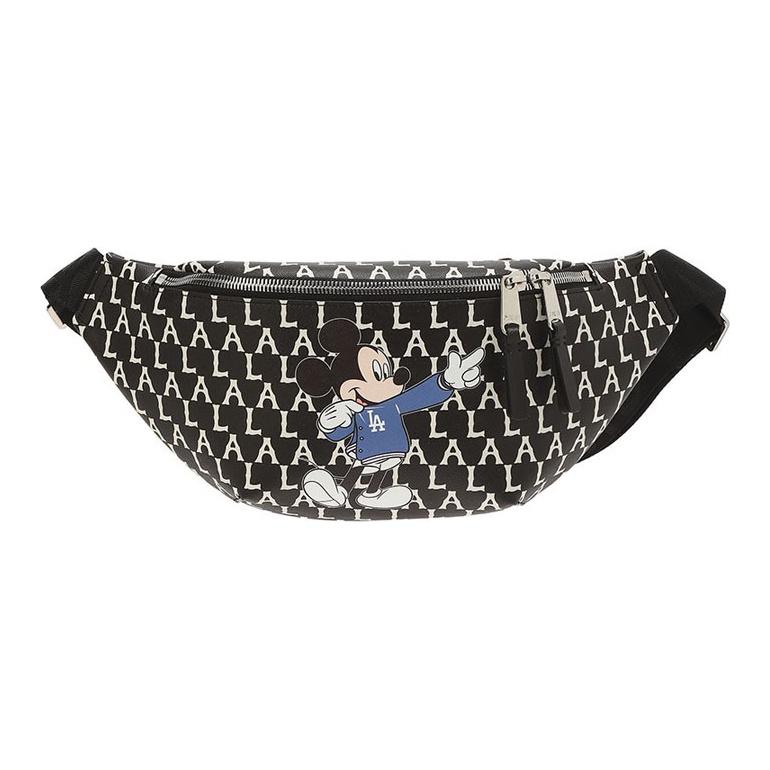 MLB x Disney Mickey Minnie Print Vintage Floral Crossbody Chest Bag Waist Bag Unisex bags Multi-color 32BGKC011