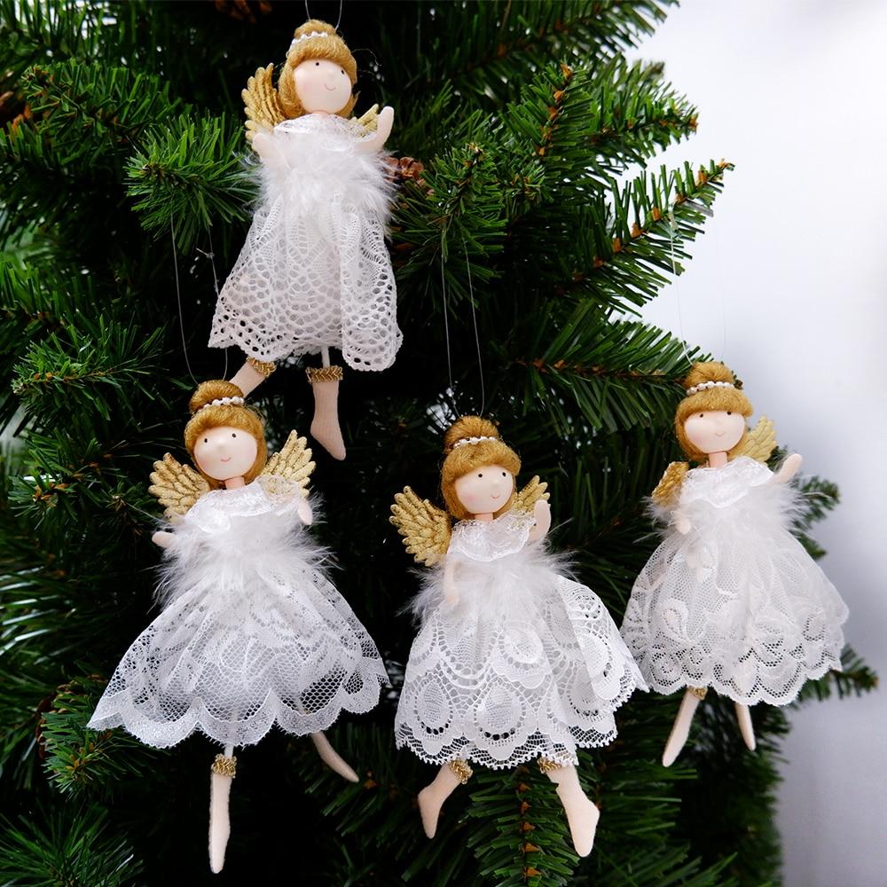 Рождественские украшения, кукла-ангел, игрушка, подвесной кулон, елочные украшения, рождественские украшения для дома, Новый год