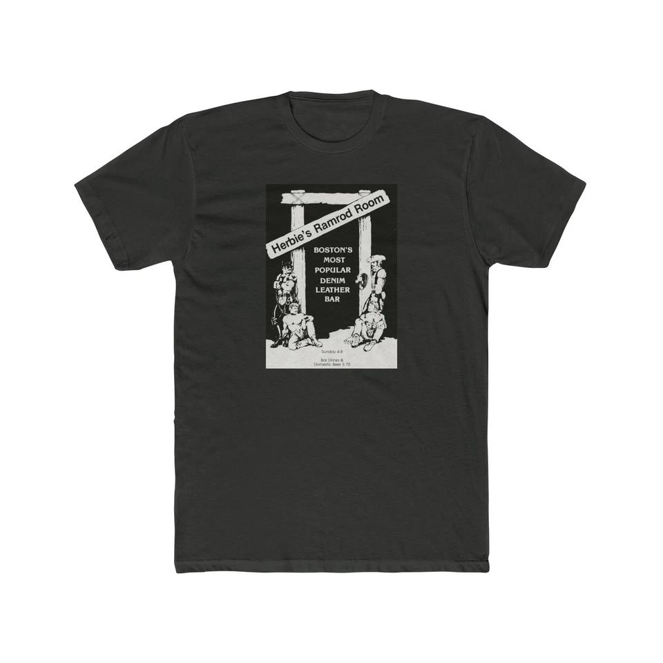 Herbie's Ramrod Room Boston Gay Leather Bar Cotton Men's Tee Shirt
