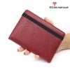 RFID-Blocking Leather Passport & Card Holder Wallet