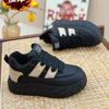 Internet Celebrity Velvet Women's Shoes Platform Bread Shoes 2025 Autumn and Winter Sports Shoes New Casual Shoes Versatile Soft Baseplate Shoes