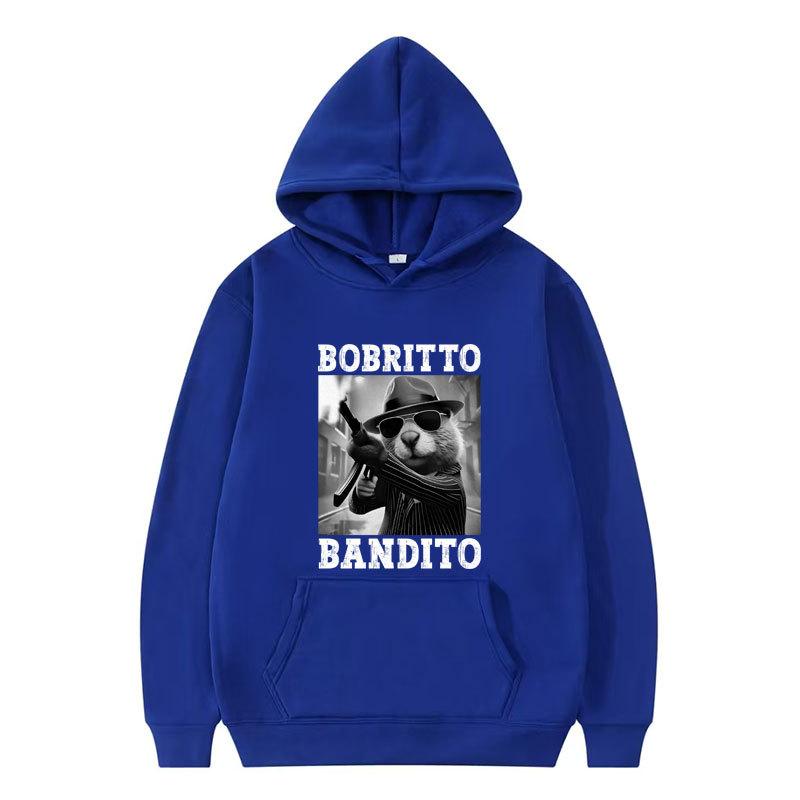 Худи с мемом про бобра Bobritto Bandito Мозговая гниль из Италии