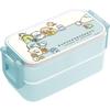 Ланч-бокс Sumikko Gurashi с замком H85 x W175 x D80 мм San-X «Любимое Сумикко» 2-ярусный, с палочками (две точки фиксации), KA31901,