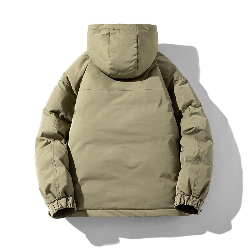 Стеганая одежда мужская зимняя новая модная брендовая хлопковая одежда утолщенная одежда с капюшоном инструменты