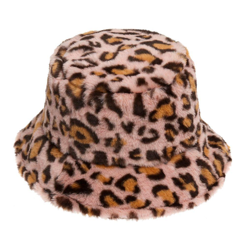 Outdoor Sunscreen Warm Faux Fur Casual Sun Cap Fisherman Cap Bucket Hat Panama Hat