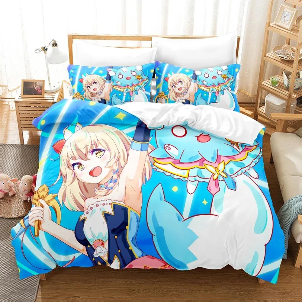 Модный 3D-принт Game Epic Seven Постельное белье Одеяло Пододеяльник Наборы Наволочек Твин Полный Королева Кровать King Постельное белье Домашний Текстиль