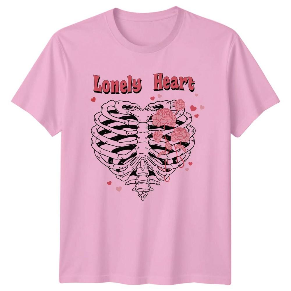 Lonely Heart Roses Floral Unisexs TShirt Unisexs Tee Graphic Unisex Top