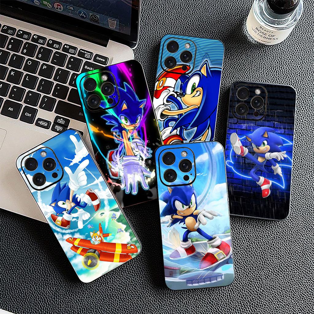 Casing for Apple iPhone 12 13 Pro Max Mini ProMax X XR Air 13Pro XS Phone Cover Protective Case S-Sonics-Anime Hedgehogs