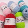 Luminous Milk Cotton Yarn: 4-Strand Glow in the Dark Crochet & Knitting Yarn for DIY Projects & Dolls