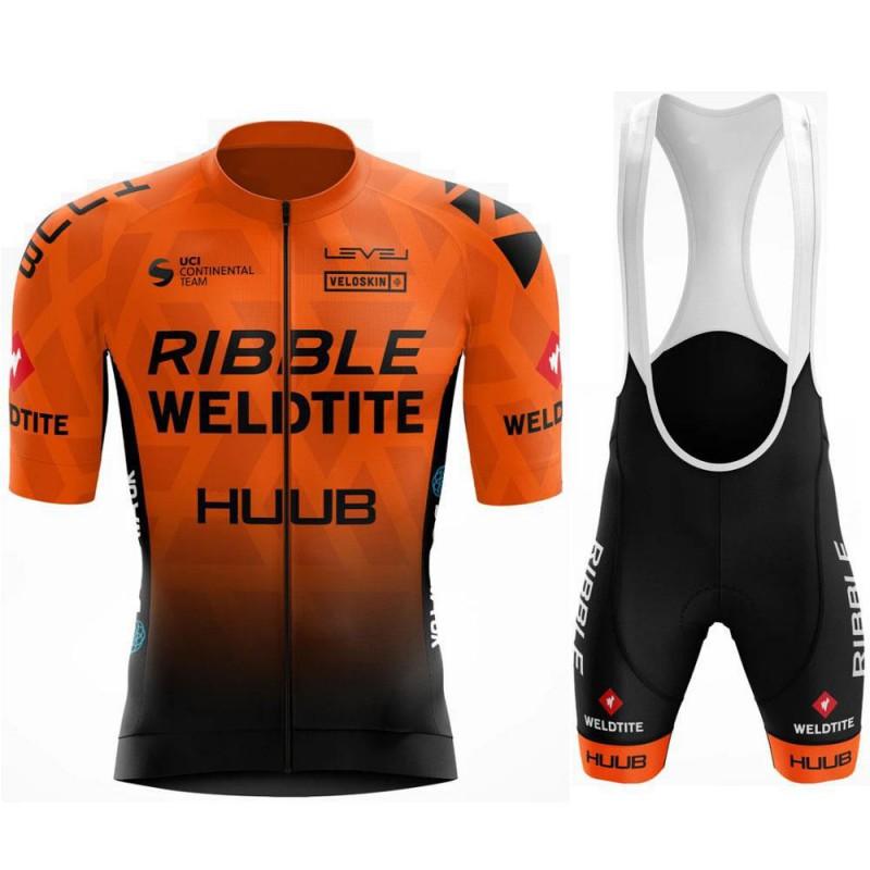 HUUB Mens Short Sleeve Cycling Jersey Set Quick Dry Mountain Bike Riding Apparel Road Trail