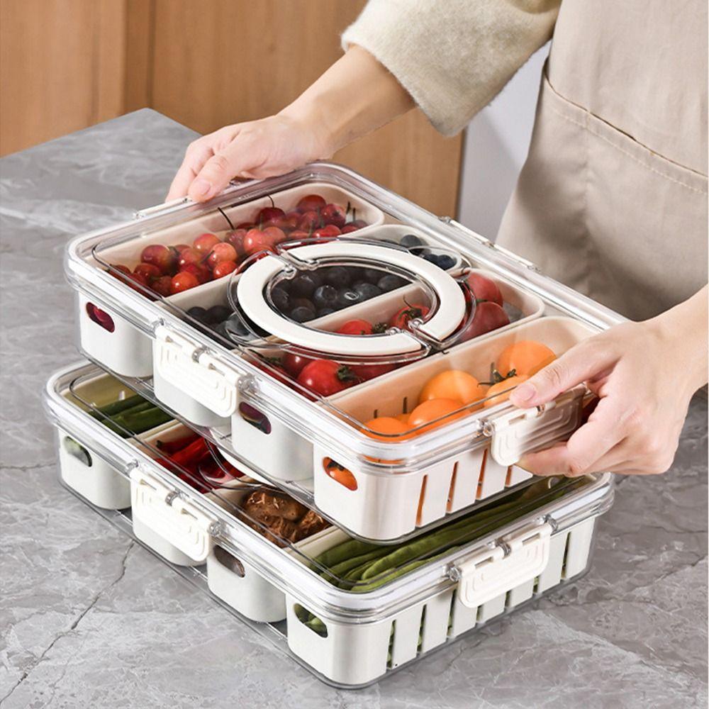 С крышкой органайзер для холодильника пластиковый контейнер для хранения в холодильнике портативный контейнер для хранения в холодильнике дом