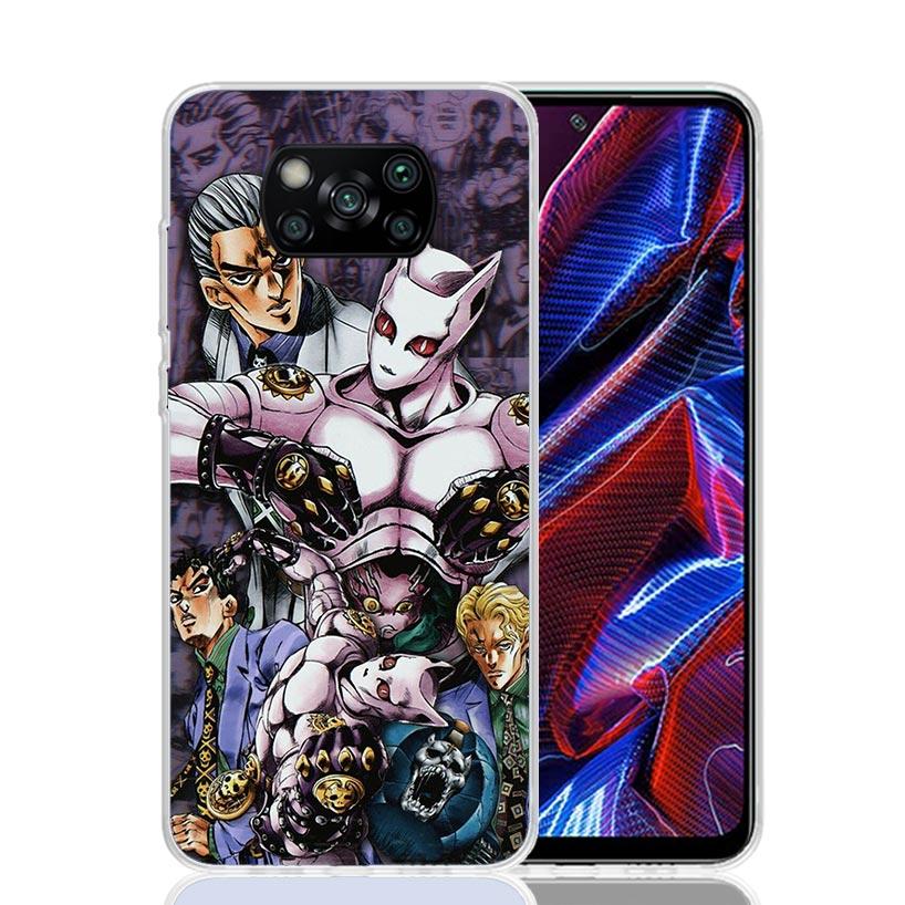 Чехол для телефона Anime JoJo Killer Queen для Xiaomi Poco X7 X6 X5 Pro F7 Ultra Redmi 15C 15 13 13C 12 12C 10 10A 10C 9 9A 9C 9T