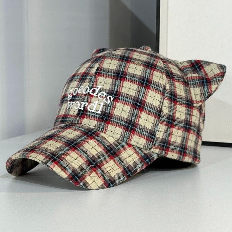 Baseball Cap Female Spring And Summer Face Small Letter Embroidery Soft Top Cap Versatile