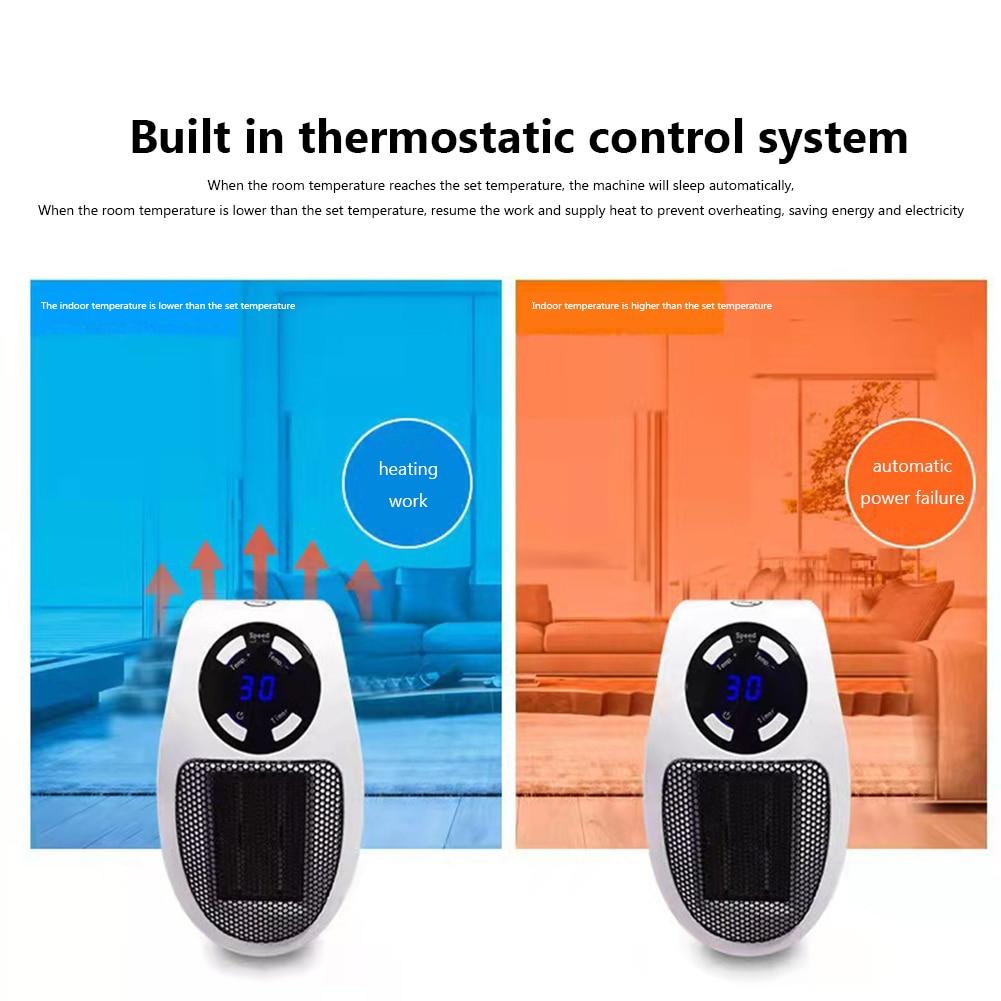Электрический обогреватель, портативный обогреватель, настенный обогреватель, мини-бытовой радиатор, дистанционный обогреватель, зимняя модель 220 В 500 Вт