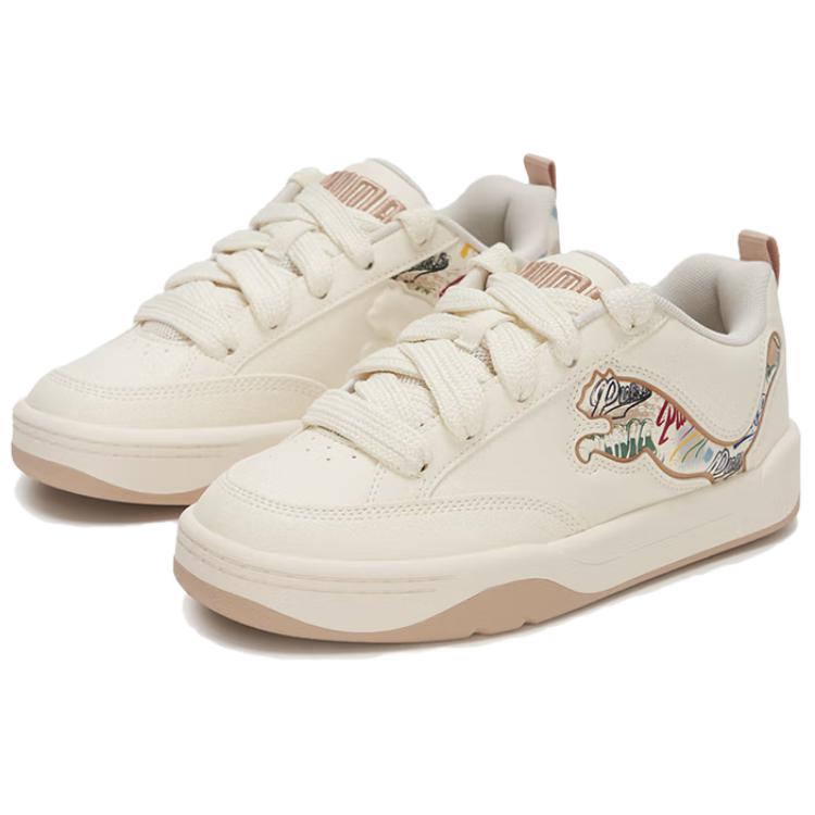 Puma Парк Стиль Жизни Искусственная Кожа Низкие Скейтборд Обувь Унисекс Бежевый 405257-01