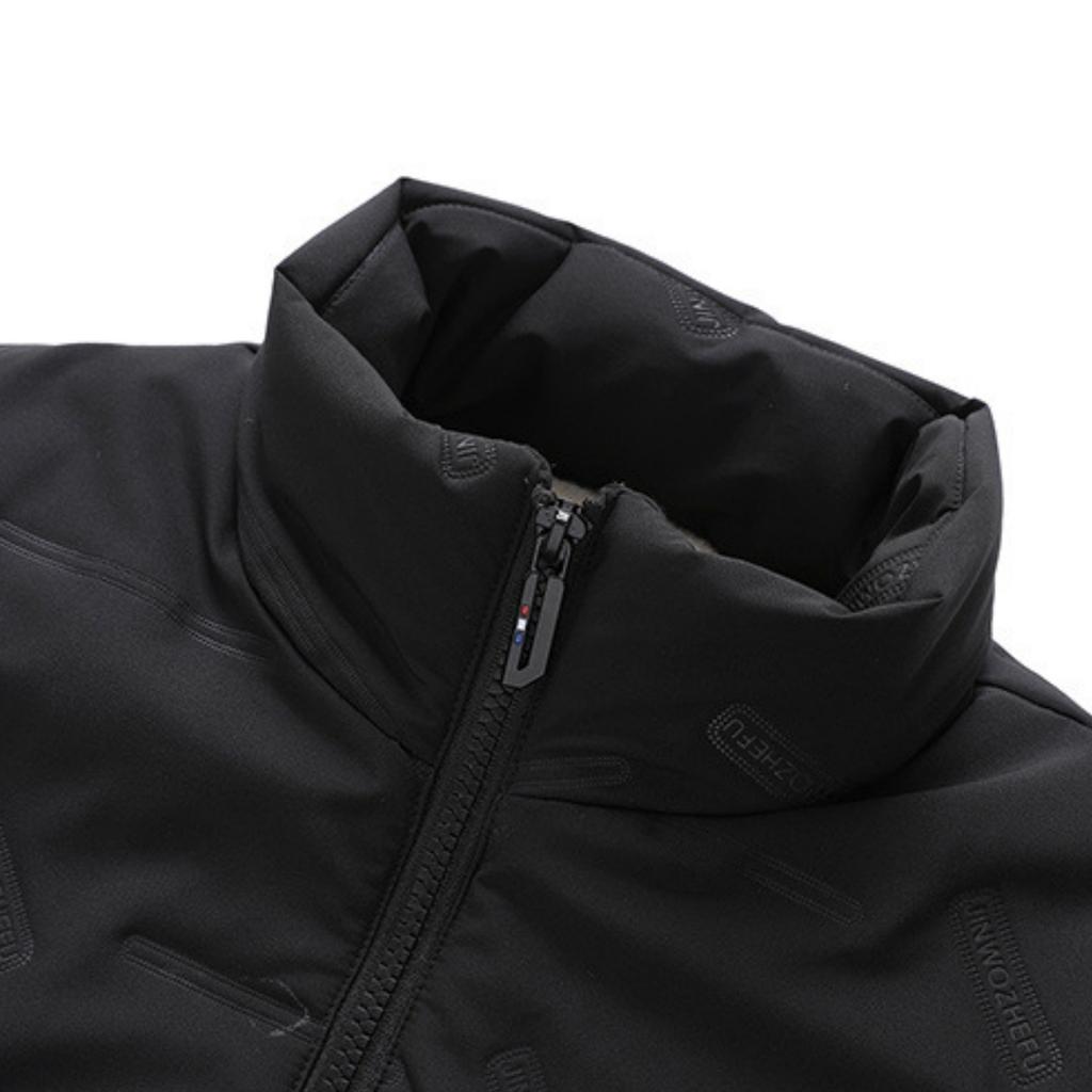 Мужской повседневный однотонный жилет на молнии, мужской и женский жилет-куртка с флисовой подкладкой и воротником-стойкой