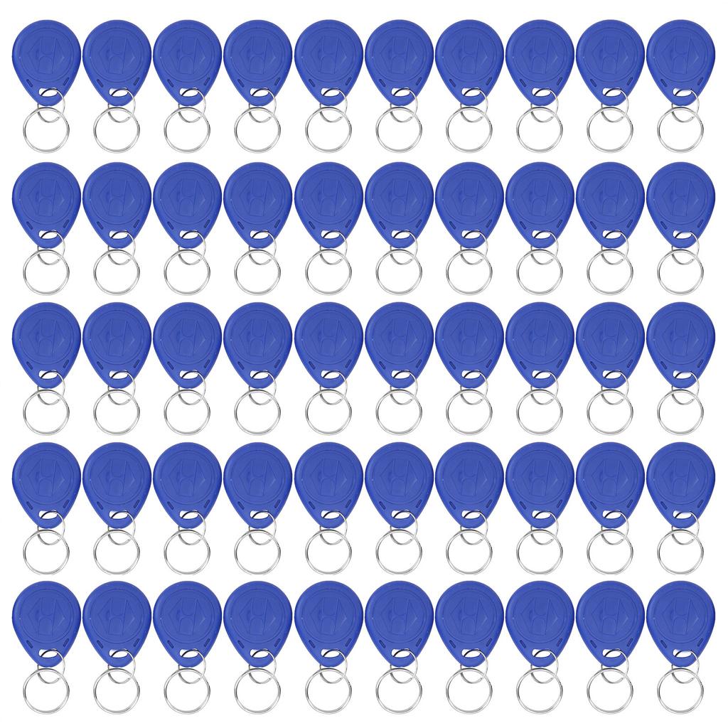 50pcs ID Card Key Fob Token Tag 125KHZ Rewritable Universal for Access Control Elevator Parking