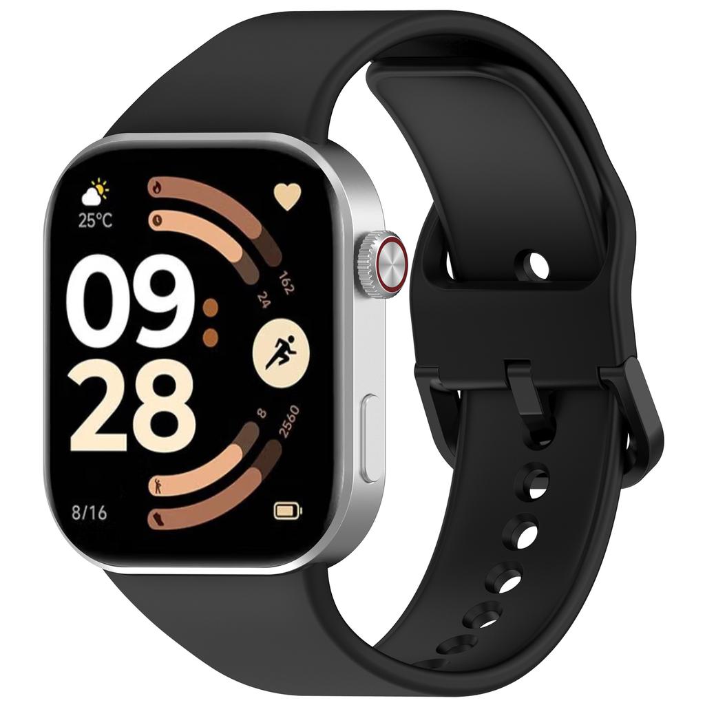 Для Xiaomi Redmi Watch 6 Силиконовый ремешок для часов Запасной ремешок Пряжка-булавка Браслет