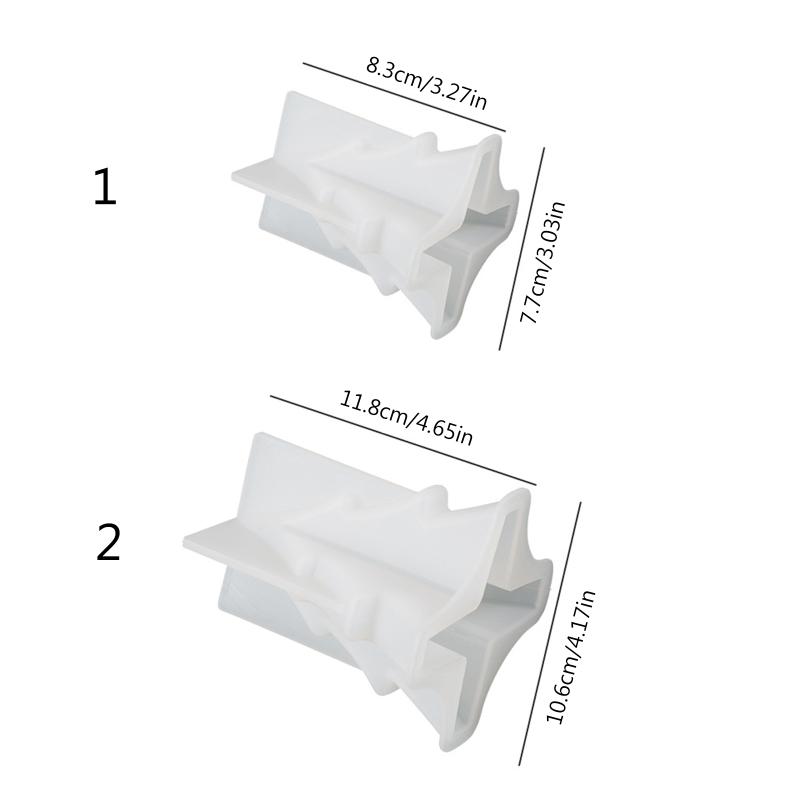 3D Christmas Tree Silicone Mold Flexible Candle Mould Xmas Pine Tree Molds DIY Cake Decor Home Party Holiday Cake Decor