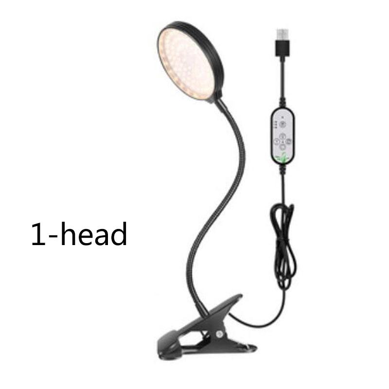 DC 5 В USB таймер светодиодный светильник для выращивания растений светло-желтый свет фитолампы для выращивания растений и цветов настольные клипсы фитолампы для внутренней теплицы