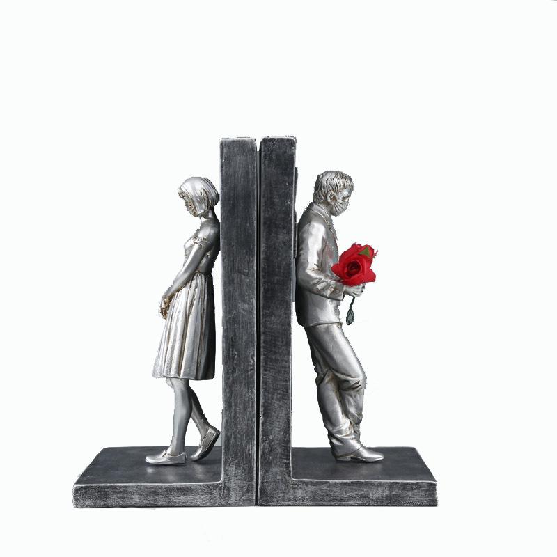 Европейский стиль, Подставки для книг Бэнкси, Пластиковые и смоляные декоративные держатели для книг, Для подарка