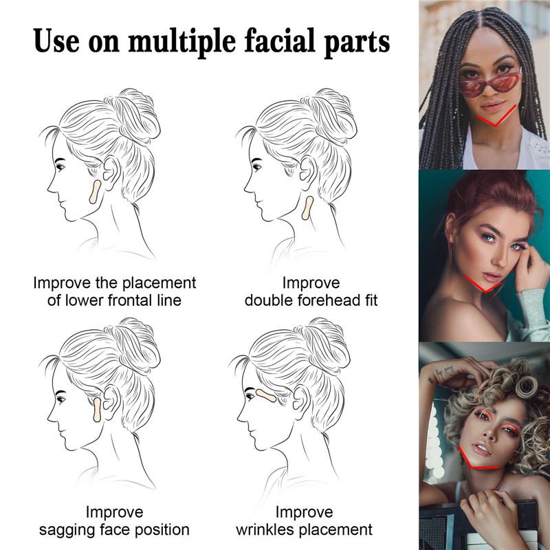 100PCS Invisible V Face Lift Sticker Fade Fine Lines Lift Tighten Jaw Muscle Shaper Patch Shrink Patch Invisible Stickers