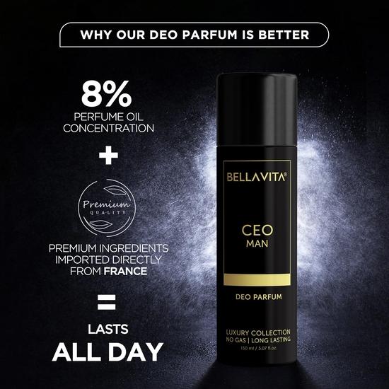 Мужской парфюмированный дезодорант SEO (150 мл), Генеральный директор Man Deo Parfum, Bella Vita