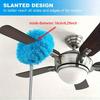 12 Ft Long-Handled Microfiber Ceiling Fan Duster - Reusable, Machine Washable, Effortless Cleaning Brush - Detachable Brush For Easy Cleaning