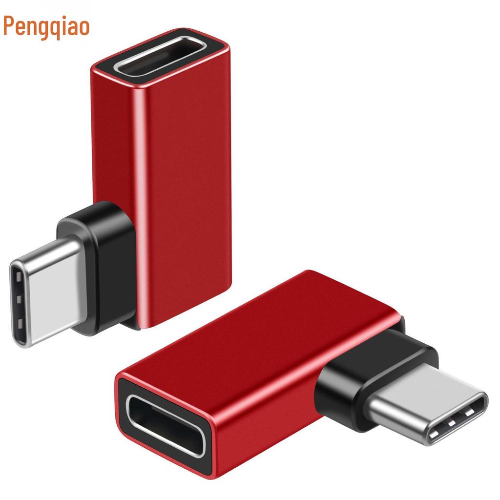Угловой USB4 на USB-C адаптер 90 градусов, 40 Гбит/с, совместимый с Thunderbolt 4, удлинитель Male to Female для мобильного телефона и компьютера.