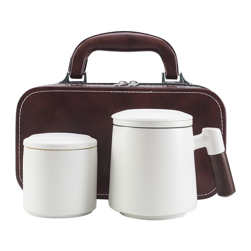Tea separation teacup ceramic with lid tea cup office tea personal special mug with birthday gift