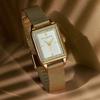 Авторизованный дилер Olivia Burton Watch ob24000016 Townhouse 21 мм Прямоугольные часы из белого золота с сеткой [OLIVIA BURTON] Женские и