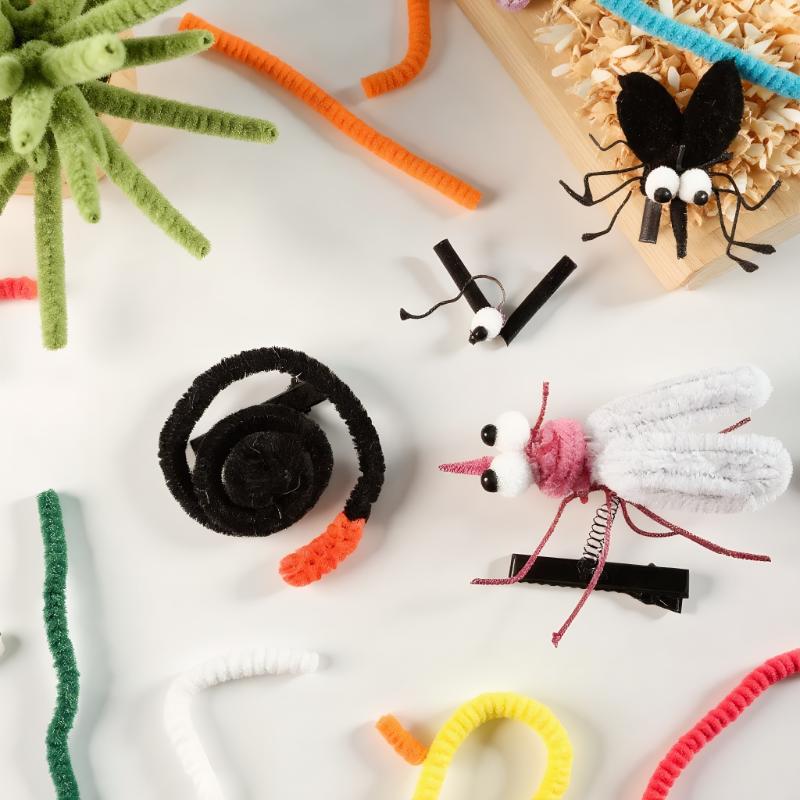 Очаровательная заколка для волос с насекомым; Заколка для волос «Комар» плюшевая игрушка; Детский юмористический реквизит; Декор для девочек и фотоаксессуар