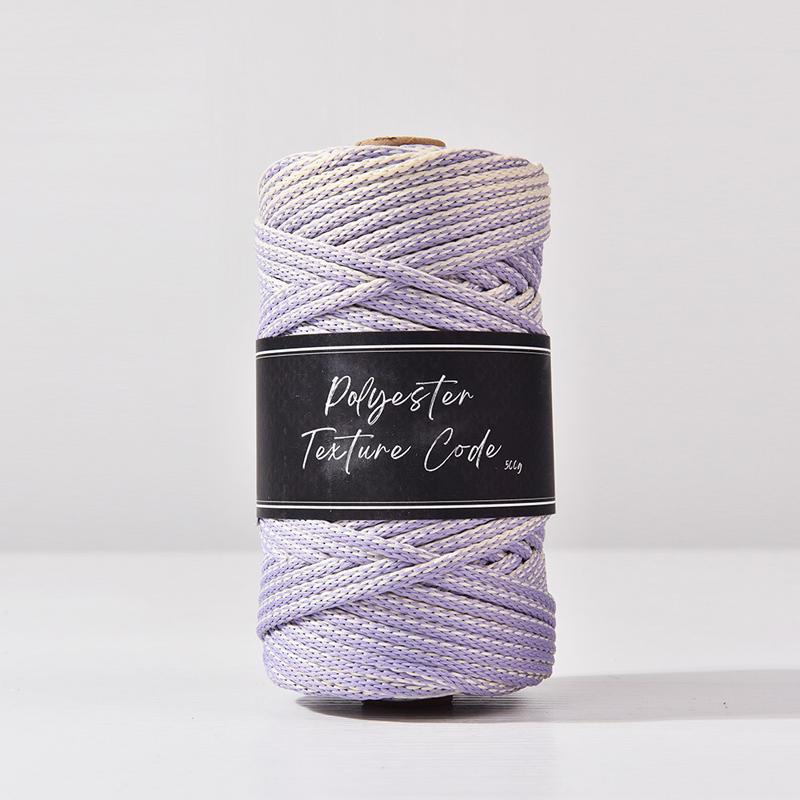 5 мм Двухцветный смешанный 5 мм Полиэстеровый плетеный шнур, Ручная вязка для сумки, ковра, вязальной пряжи, нить для браслета из конского волоса, 70 ярдов