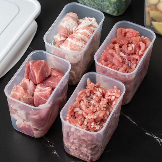 1 Set Beige Color Storage Holder Tight Sealing Great Side Dish Food Container Box