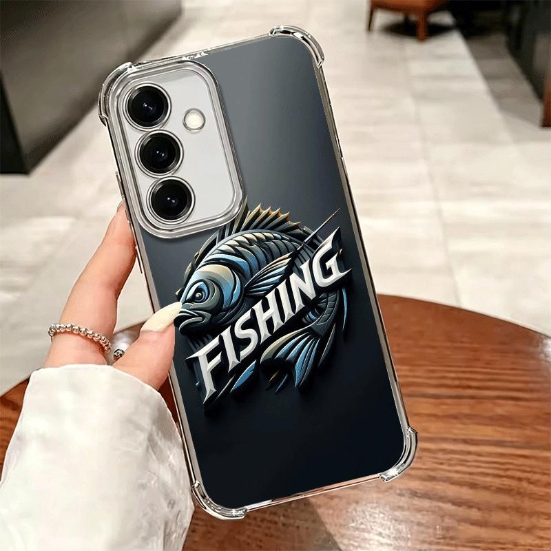 Nash Fishing Fish Mark Plating Phone Case For Samsung A17 A07 A37 A57 A16 A56 A15 A55 A14 A54 A13 A53 A26 A36 A25 A35 A24 A34 A2