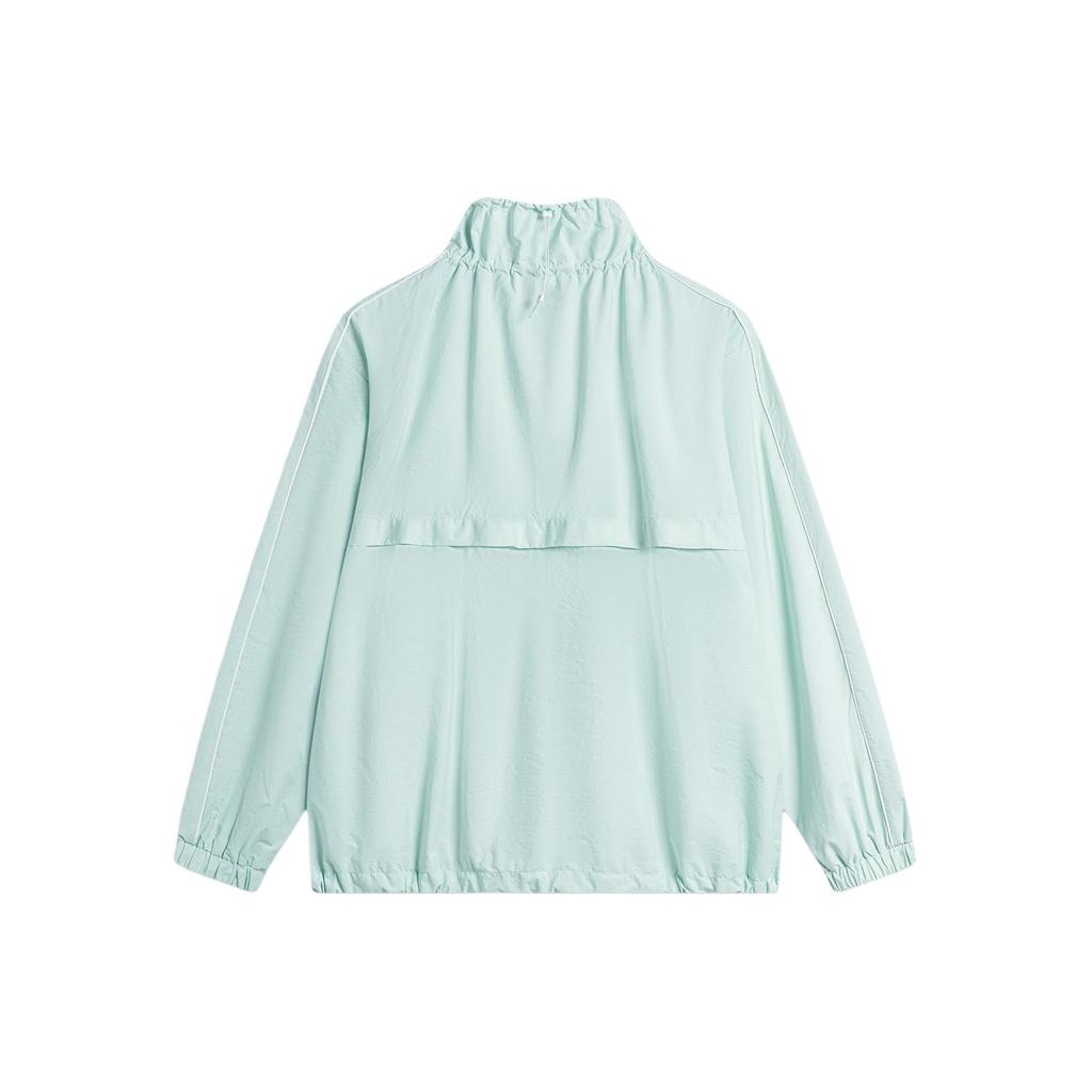 Li Ning Ice Smooth Cool Technology UV Protection Quick Dry Breathable Heart Print Loose Thin UPF100+ Sun Protection Shirt Women Tops AFDU694-3