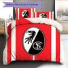 SC Freiburg Pattern Bedding Quilt Set  Home Decoration  Gift (1 * duvet cover + 2 * pillowcase  without core).xwn