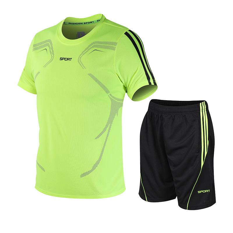 Sports suit Men's summer basketball sportswear two-piece set breathable quick-drying clothes short-sleeved fitness shorts running T-shirt