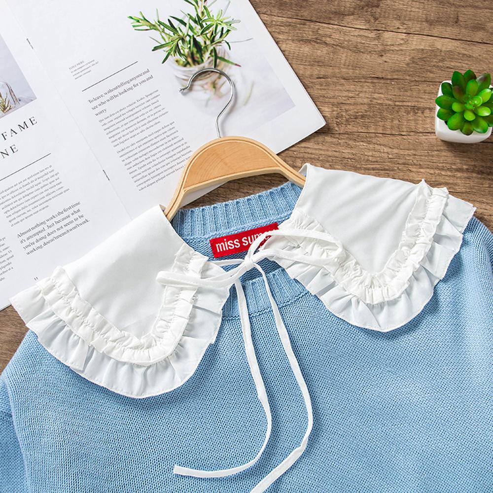 Women's New Wave Edge Decoration Fashion Shawl Lap Shoulder Detachable Versatile Fake Collar False Blouse Collar Accessories