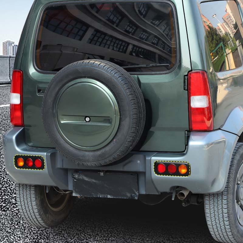 ABS Rear Fog Lampshade Guards Lamp Protector For Ford Suzuki Jimny 2007-2017 Exterior Accessories, Smocked Black