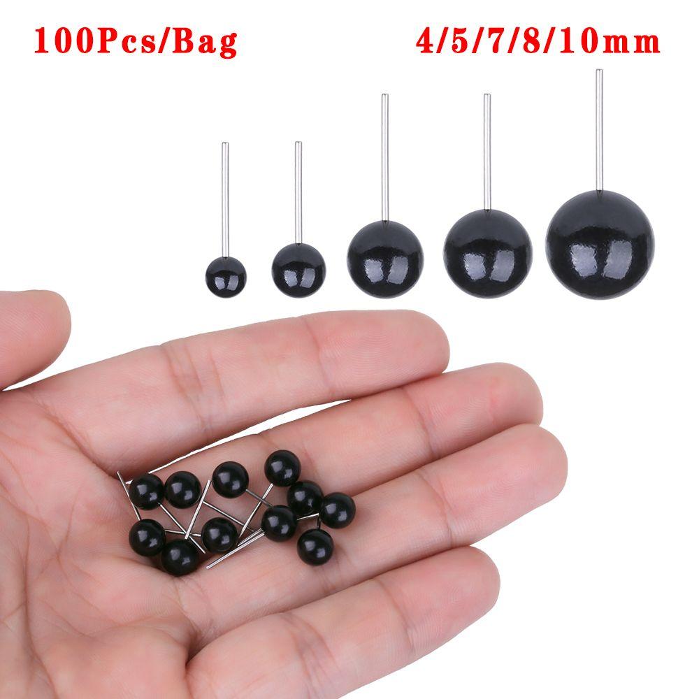 4/5/7/8/10mm Plastic Animals Puppets making Dolls Accessories Bears Needle Felting Black Glass Eyes