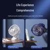 Compact Silent Clip-On Desk & Bedside Fan with Strong Wind