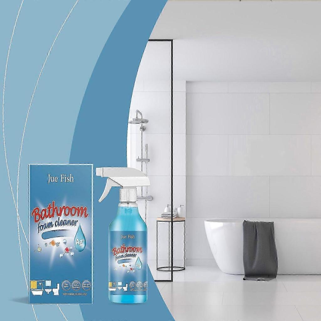 Fast-Acting Bathroom Cleaner with Silver Ions Protects & Shines Metal, Glass & Tile