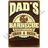 BBQ Zone  Home Decor Metal Tin Sign Vintage Dad`s BBQ Yard Outdoor Party Decoration Plate Retro Barbecue Rules Slogan Metal Sign